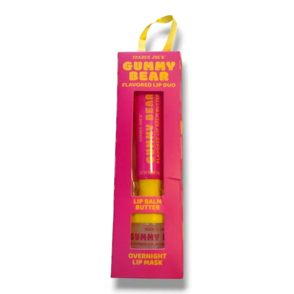 Trader Joe's Gummy Bear Lip Duo Set - Lip Balm Butter & Overnight Lip Mask - Picture 1 of 1